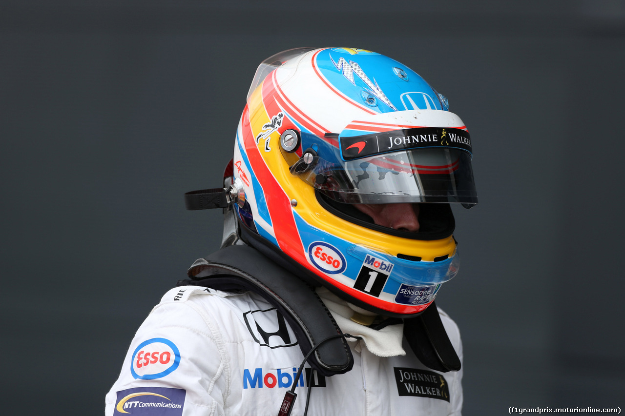 GP GRAN BRETAGNA, 09.07.2016 - Qualifiche, Fernando Alonso (ESP) McLaren Honda MP4-31