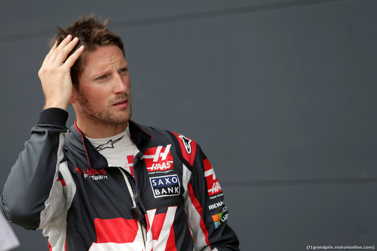 GP GRAN BRETAGNA, 09.07.2016 - Qualifiche, Romain Grosjean (FRA) Haas F1 Team VF-16