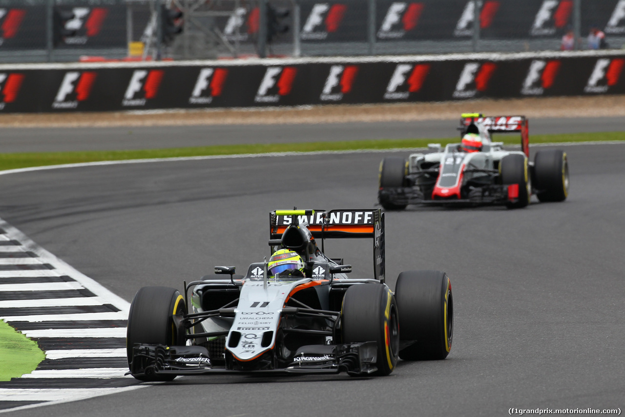 GP GRAN BRETAGNA, 09.07.2016 - Qualifiche, Sergio Perez (MEX) Sahara Force India F1 VJM09