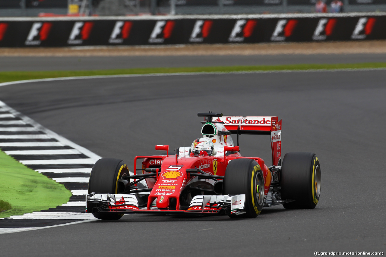 GP GRAN BRETAGNA, 09.07.2016 - Qualifiche, Sebastian Vettel (GER) Ferrari SF16-H