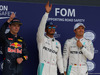 GP GRAN BRETAGNA, 09.07.2016 - Qualifiche, terzo Max Verstappen (NED) Red Bull Racing RB12, Lewis Hamilton (GBR) Mercedes AMG F1 W07 Hybrid pole position e secondo Nico Rosberg (GER) Mercedes AMG F1 W07 Hybrid