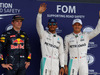 GP GRAN BRETAGNA, 09.07.2016 - Qualifiche, terzo Max Verstappen (NED) Red Bull Racing RB12, Lewis Hamilton (GBR) Mercedes AMG F1 W07 Hybrid pole position e secondo Nico Rosberg (GER) Mercedes AMG F1 W07 Hybrid