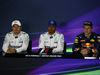 GP GRAN BRETAGNA, 09.07.2016 - Qualifiche, Conferenza Stampa, Nico Rosberg (GER) Mercedes AMG F1 W07 Hybrid, Lewis Hamilton (GBR) Mercedes AMG F1 W07 Hybrid e Max Verstappen (NED) Red Bull Racing RB12