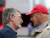 GP GRAN BRETAGNA, 09.07.2016 - Qualifiche, Eddie Jordan (GBR) e Nikki Lauda (AU), Mercedes