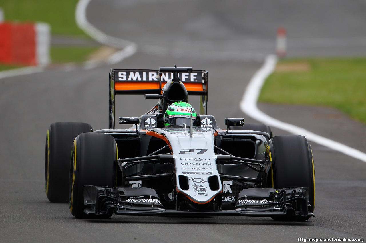 GP GRAN BRETAGNA, 08.07.2016 - Prove Libere 1, Nico Hulkenberg (GER) Sahara Force India F1 VJM09