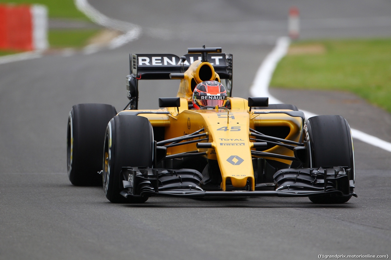 GP GRAN BRETAGNA, 08.07.2016 - Prove Libere 1, Esteban Ocon (FRA) Renault Sport Formula One Team Test Driver