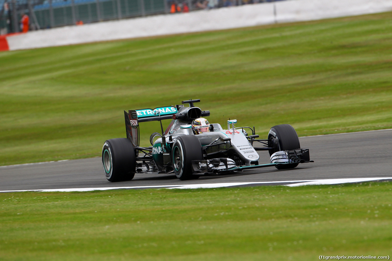 GP GRAN BRETAGNA, 08.07.2016 - Prove Libere 1, Lewis Hamilton (GBR) Mercedes AMG F1 W07 Hybrid