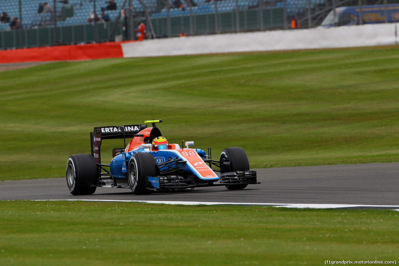 GP GRAN BRETAGNA, 08.07.2016 - Prove Libere 1, Rio Haryanto (IDN) Manor Racing MRT05