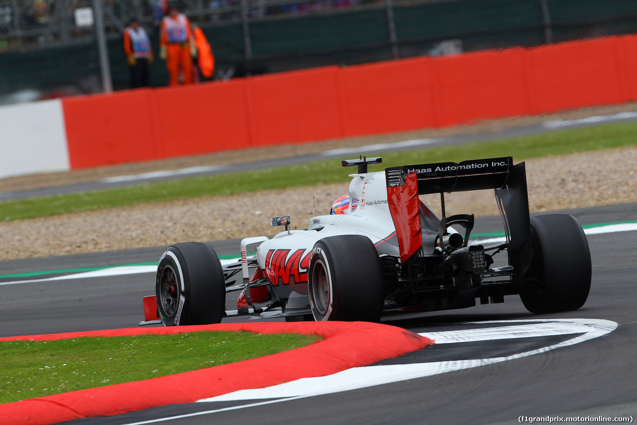 GP GRAN BRETAGNA, 08.07.2016 - Prove Libere 1, Romain Grosjean (FRA) Haas F1 Team VF-16
