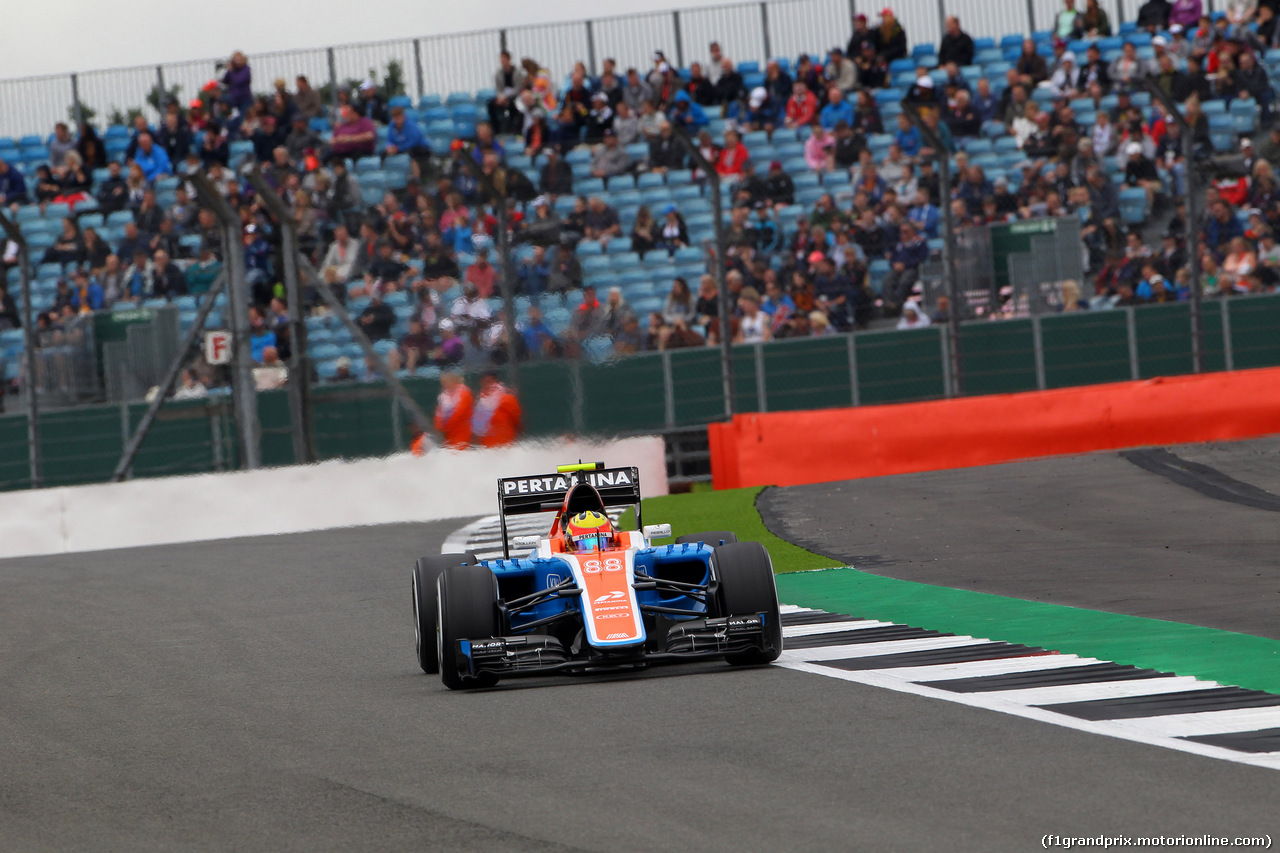 GP GRAN BRETAGNA, 08.07.2016 - Prove Libere 1, Rio Haryanto (IDN) Manor Racing MRT05