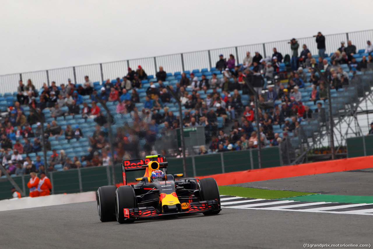 GP GRAN BRETAGNA, 08.07.2016 - Prove Libere 1, Max Verstappen (NED) Red Bull Racing RB12