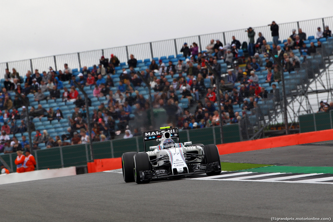 GP GRAN BRETAGNA, 08.07.2016 - Prove Libere 1, Valtteri Bottas (FIN) Williams FW38
