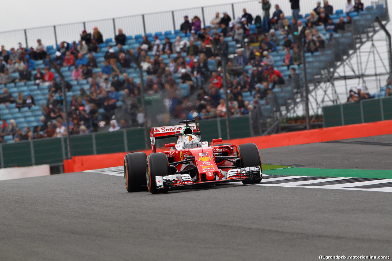 GP GRAN BRETAGNA, 08.07.2016 - Prove Libere 1, Sebastian Vettel (GER) Ferrari SF16-H