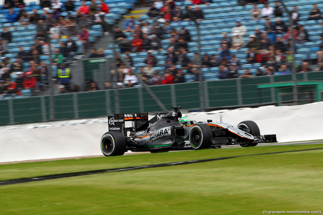 GP GRAN BRETAGNA, 08.07.2016 - Prove Libere 1, Nico Hulkenberg (GER) Sahara Force India F1 VJM09