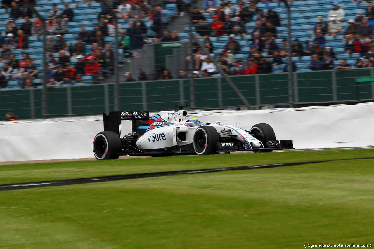 GP GRAN BRETAGNA, 08.07.2016 - Prove Libere 1, Felipe Massa (BRA) Williams FW38