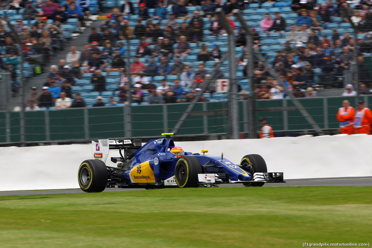 GP GRAN BRETAGNA, 08.07.2016 - Prove Libere 1, Felipe Nasr (BRA) Sauber C34