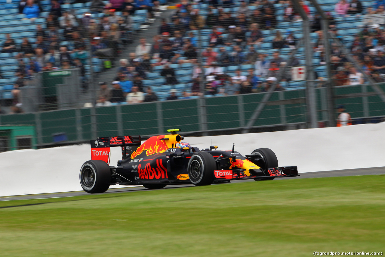 GP GRAN BRETAGNA, 08.07.2016 - Prove Libere 1, Max Verstappen (NED) Red Bull Racing RB12