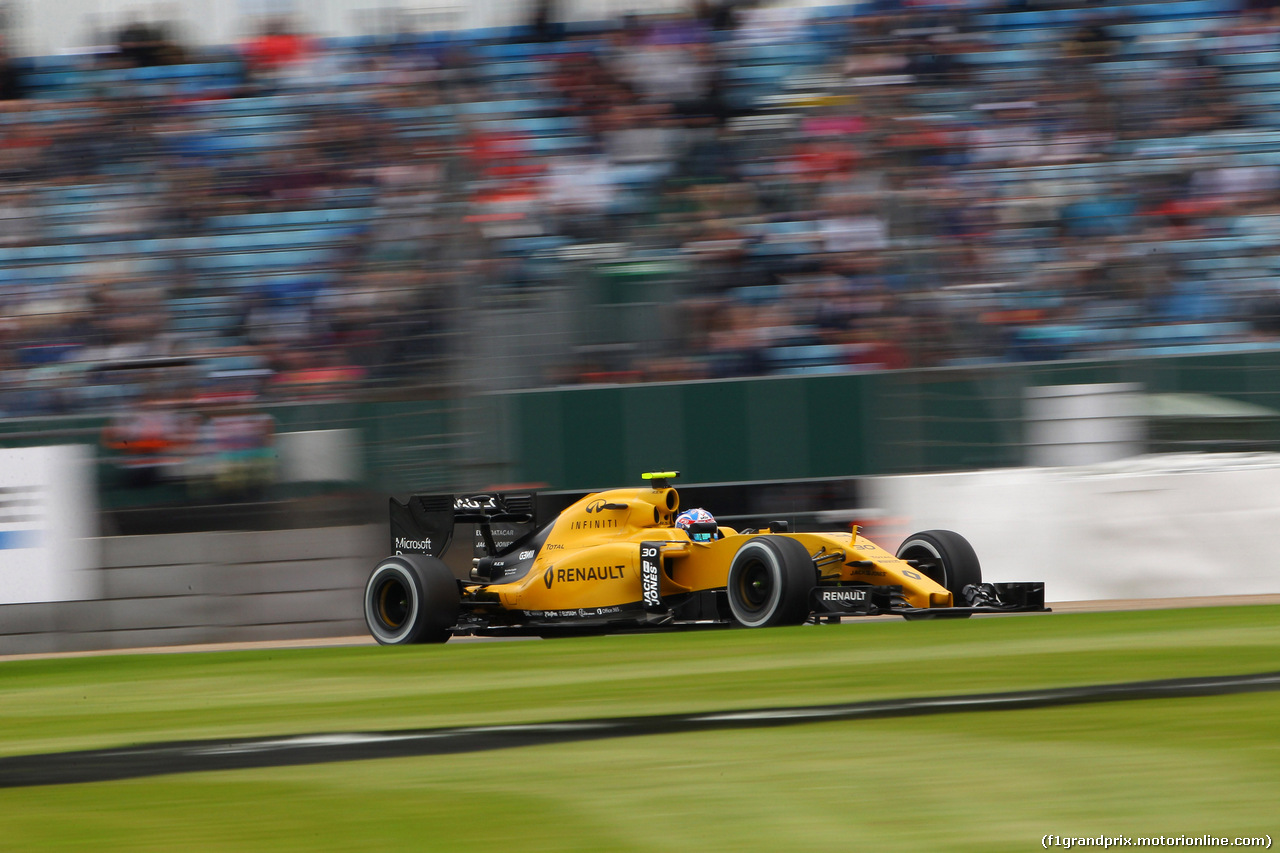 GP GRAN BRETAGNA, 08.07.2016 - Prove Libere 1, Jolyon Palmer (GBR) Renault Sport F1 Team RS16