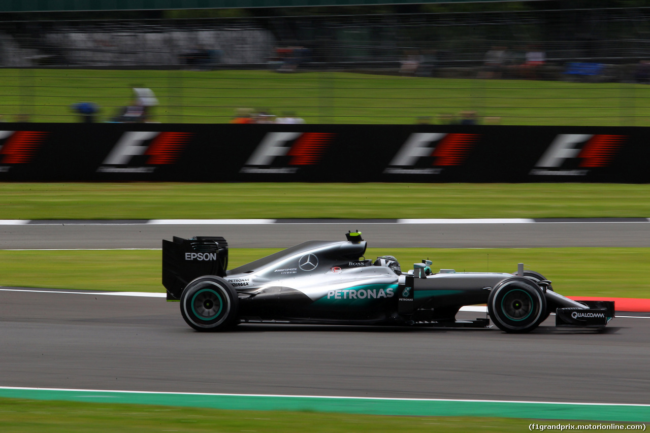 GP GRAN BRETAGNA, 08.07.2016 - Prove Libere 1, Nico Rosberg (GER) Mercedes AMG F1 W07 Hybrid