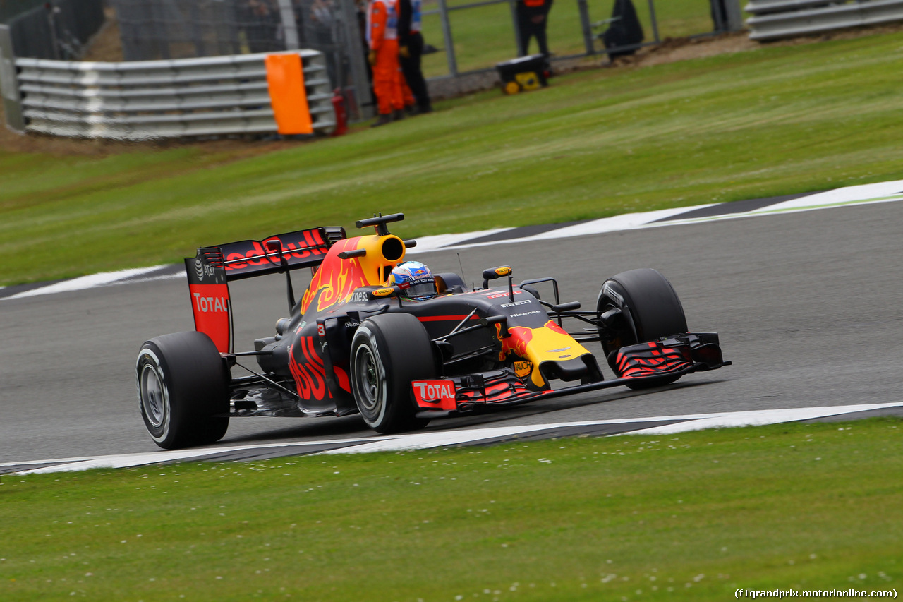 GP GRAN BRETAGNA, 08.07.2016 - Prove Libere 1, Daniel Ricciardo (AUS) Red Bull Racing RB12