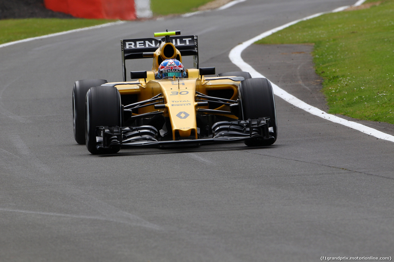 GP GRAN BRETAGNA, 08.07.2016 - Prove Libere 1, Jolyon Palmer (GBR) Renault Sport F1 Team RS16