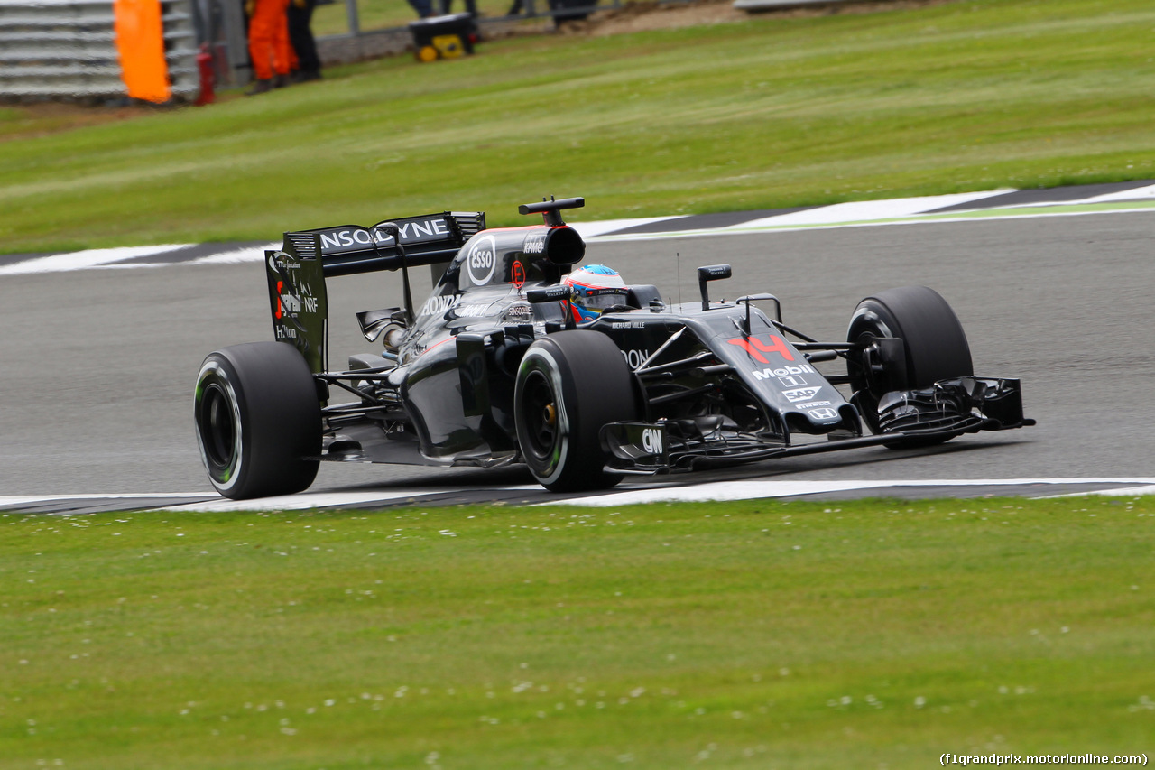 GP GRAN BRETAGNA, 08.07.2016 - Prove Libere 1, Fernando Alonso (ESP) McLaren Honda MP4-31