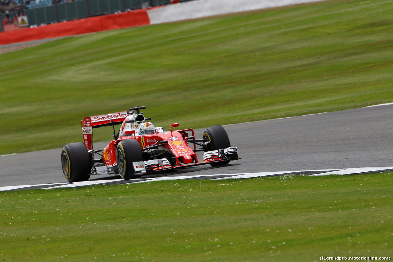 GP GRAN BRETAGNA, 08.07.2016 - Prove Libere 1, Sebastian Vettel (GER) Ferrari SF16-H