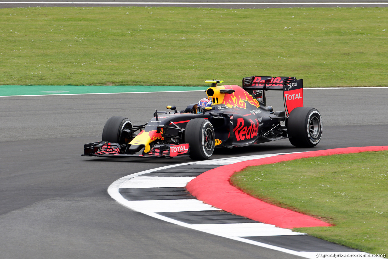 GP GRAN BRETAGNA, 08.07.2016 - Prove Libere 1, Max Verstappen (NED) Red Bull Racing RB12