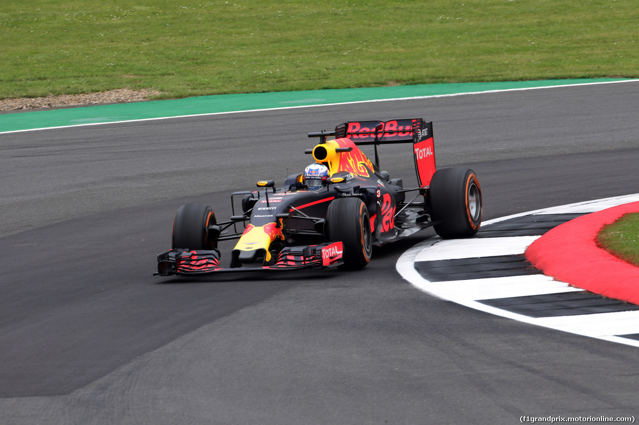 GP GRAN BRETAGNA, 08.07.2016 - Prove Libere 1, Daniel Ricciardo (AUS) Red Bull Racing RB12