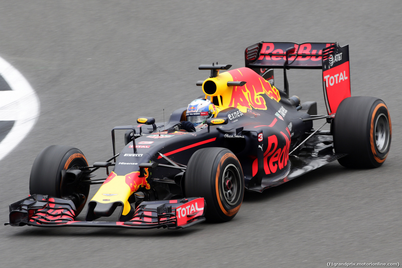 GP GRAN BRETAGNA, 08.07.2016 - Prove Libere 1, Daniel Ricciardo (AUS) Red Bull Racing RB12