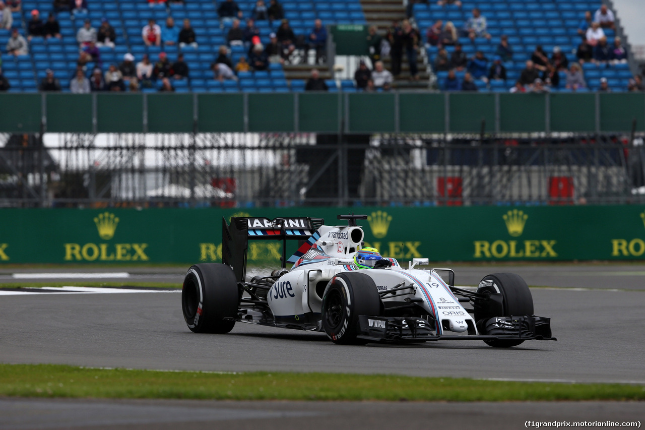 GP GRAN BRETAGNA, 08.07.2016 - Prove Libere 1, Felipe Massa (BRA) Williams FW38