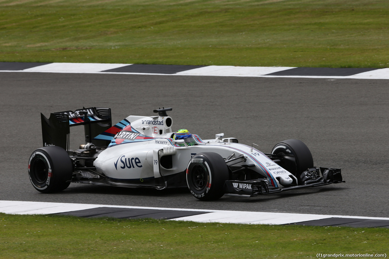 GP GRAN BRETAGNA, 08.07.2016 - Prove Libere 1, Felipe Massa (BRA) Williams FW38
