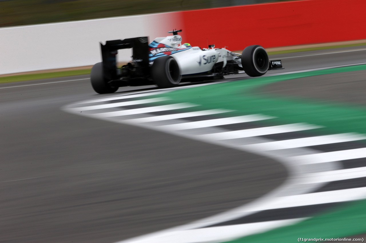 GP GRAN BRETAGNA, 08.07.2016 - Prove Libere 1, Felipe Massa (BRA) Williams FW38
