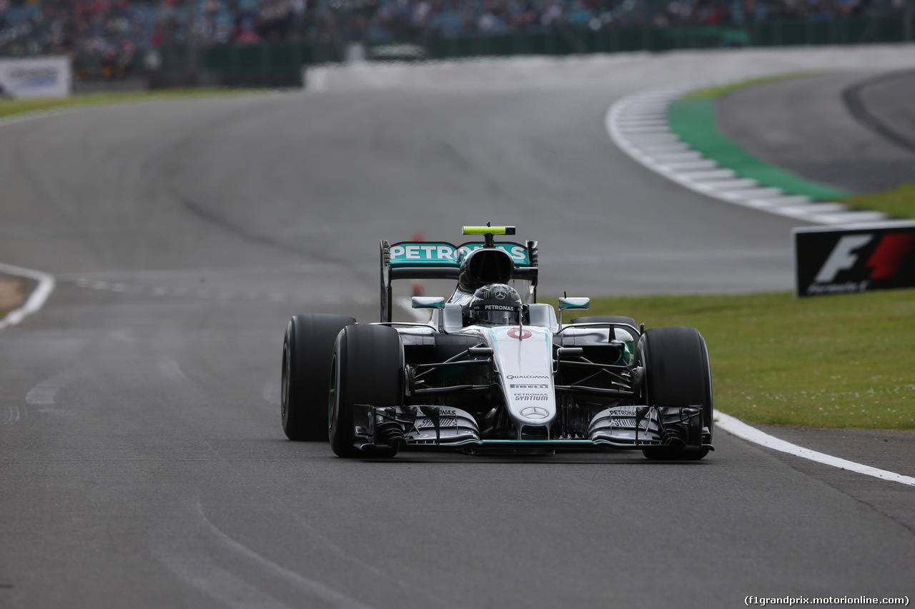 GP GRAN BRETAGNA, 08.07.2016 - Prove Libere 1, Nico Rosberg (GER) Mercedes AMG F1 W07 Hybrid