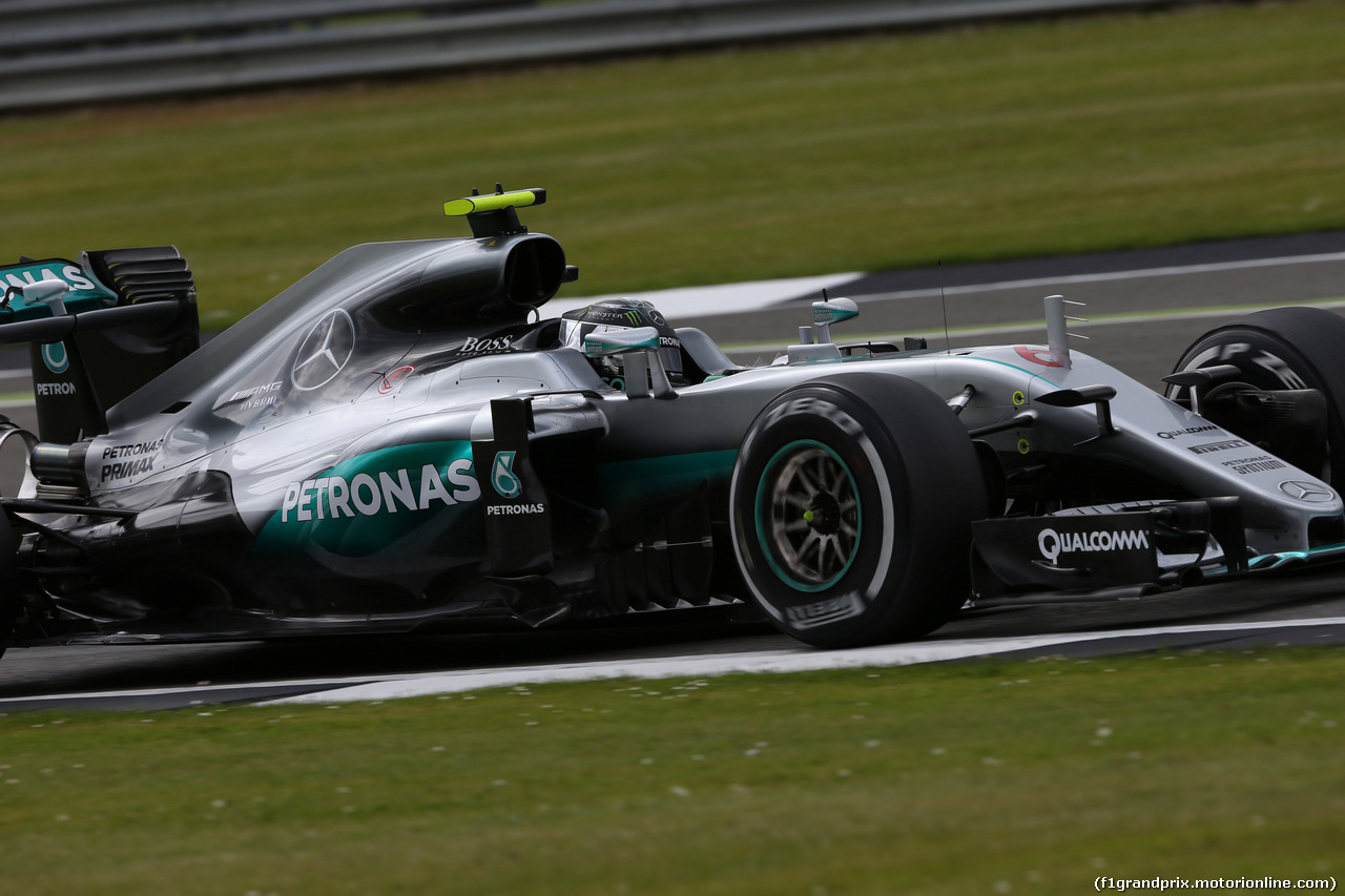 GP GRAN BRETAGNA, 08.07.2016 - Prove Libere 1, Nico Rosberg (GER) Mercedes AMG F1 W07 Hybrid