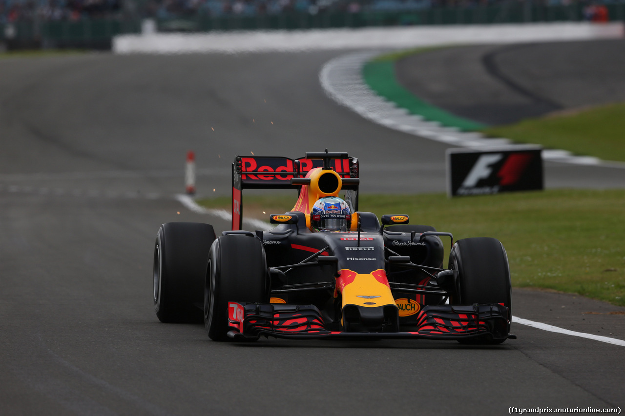 GP GRAN BRETAGNA, 08.07.2016 - Prove Libere 1, Daniel Ricciardo (AUS) Red Bull Racing RB12