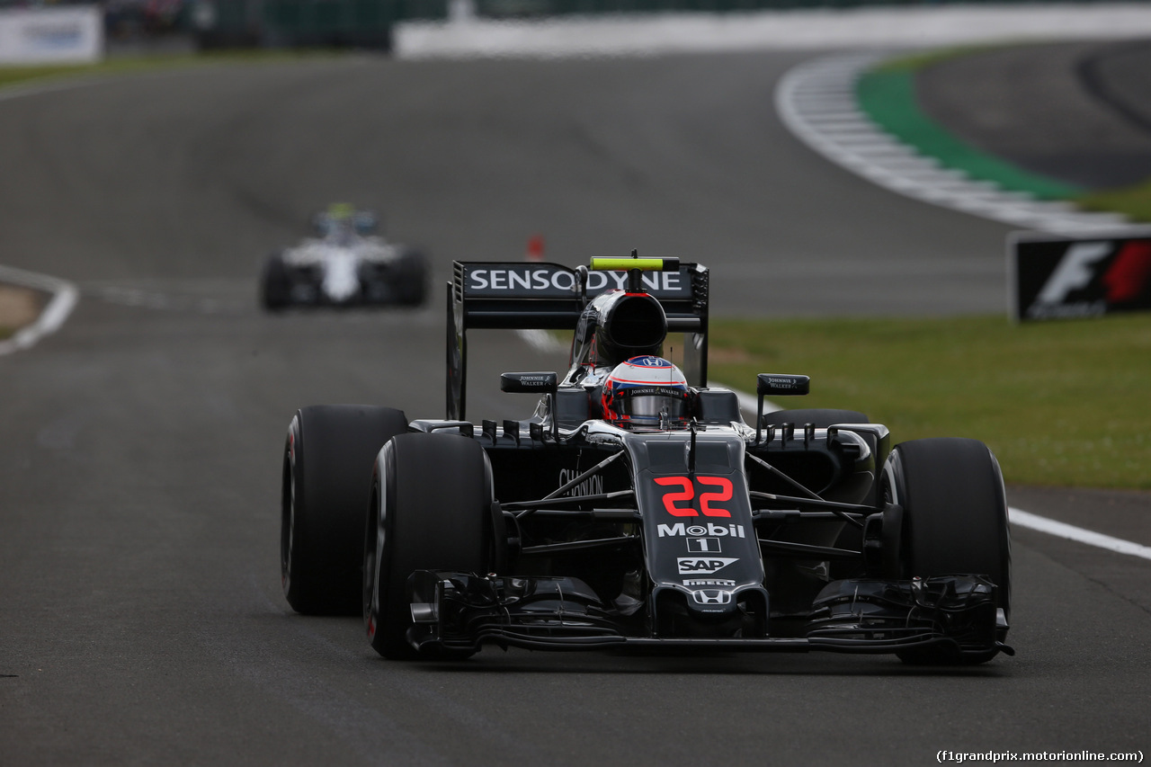 GP GRAN BRETAGNA, 08.07.2016 - Prove Libere 1, Jenson Button (GBR)  McLaren Honda MP4-31