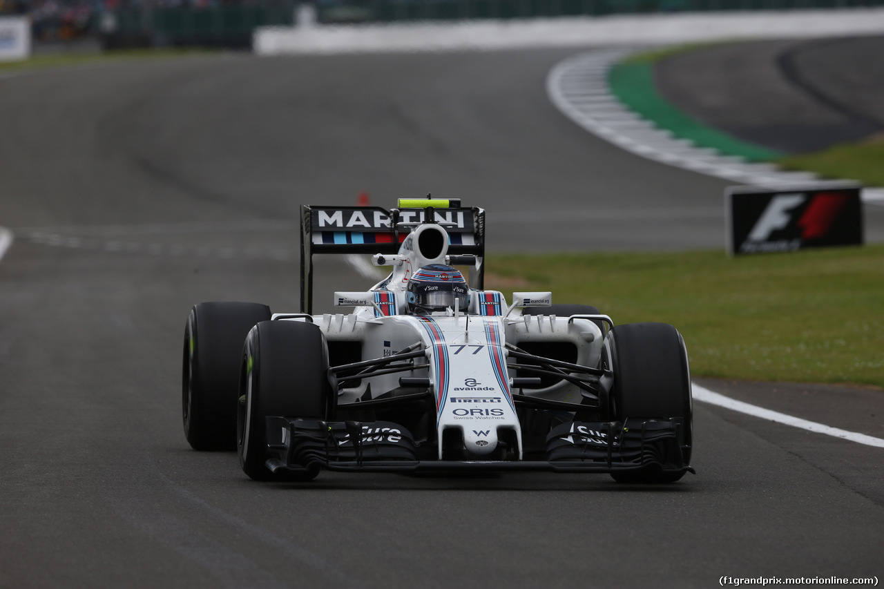 GP GRAN BRETAGNA, 08.07.2016 - Prove Libere 1, Valtteri Bottas (FIN) Williams FW38