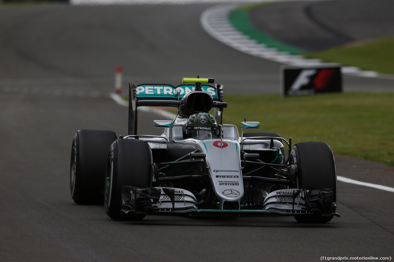 GP GRAN BRETAGNA, 08.07.2016 - Prove Libere 1, Nico Rosberg (GER) Mercedes AMG F1 W07 Hybrid