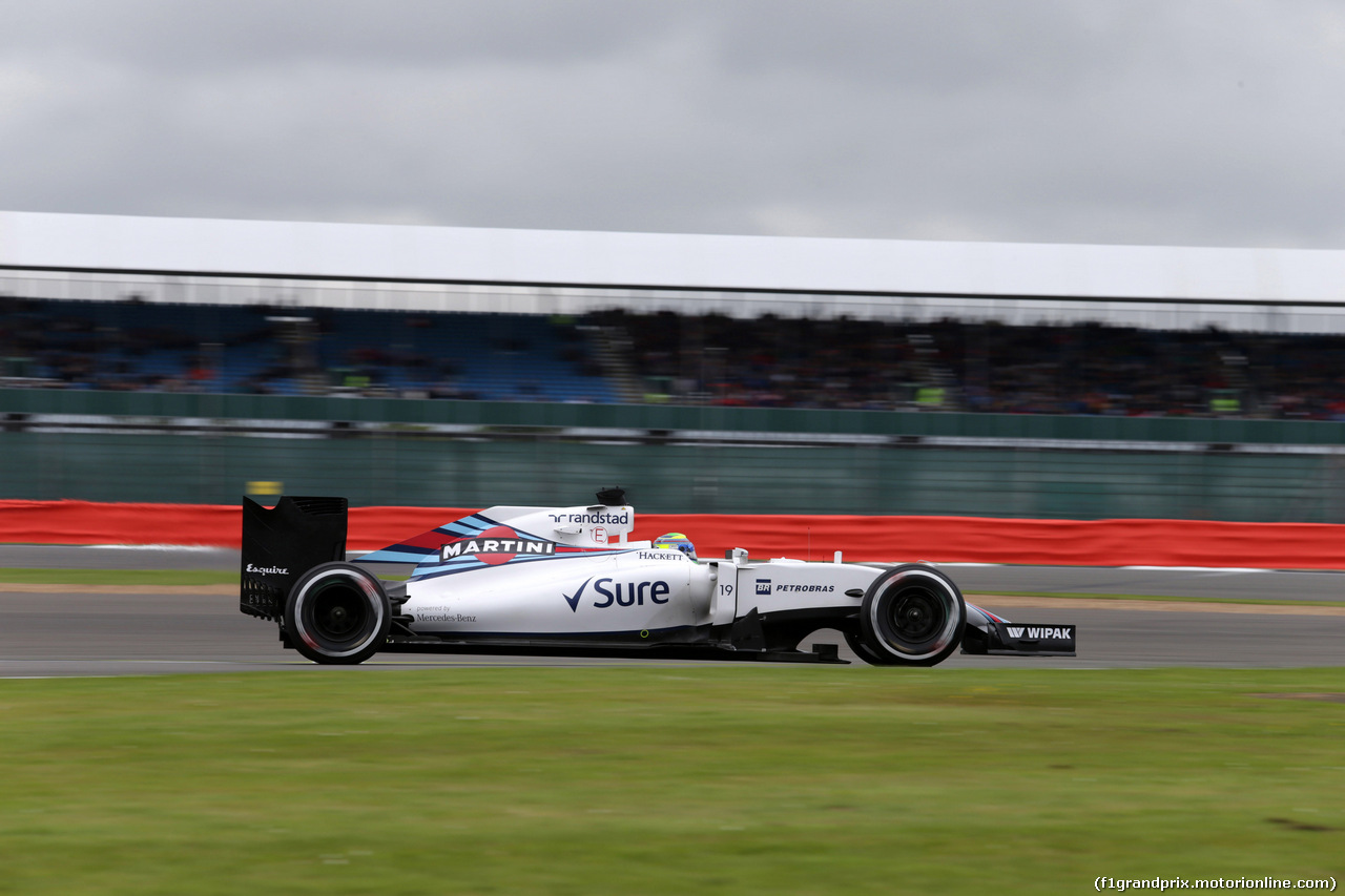 GP GRAN BRETAGNA, 08.07.2016 - Prove Libere 1, Felipe Massa (BRA) Williams FW38