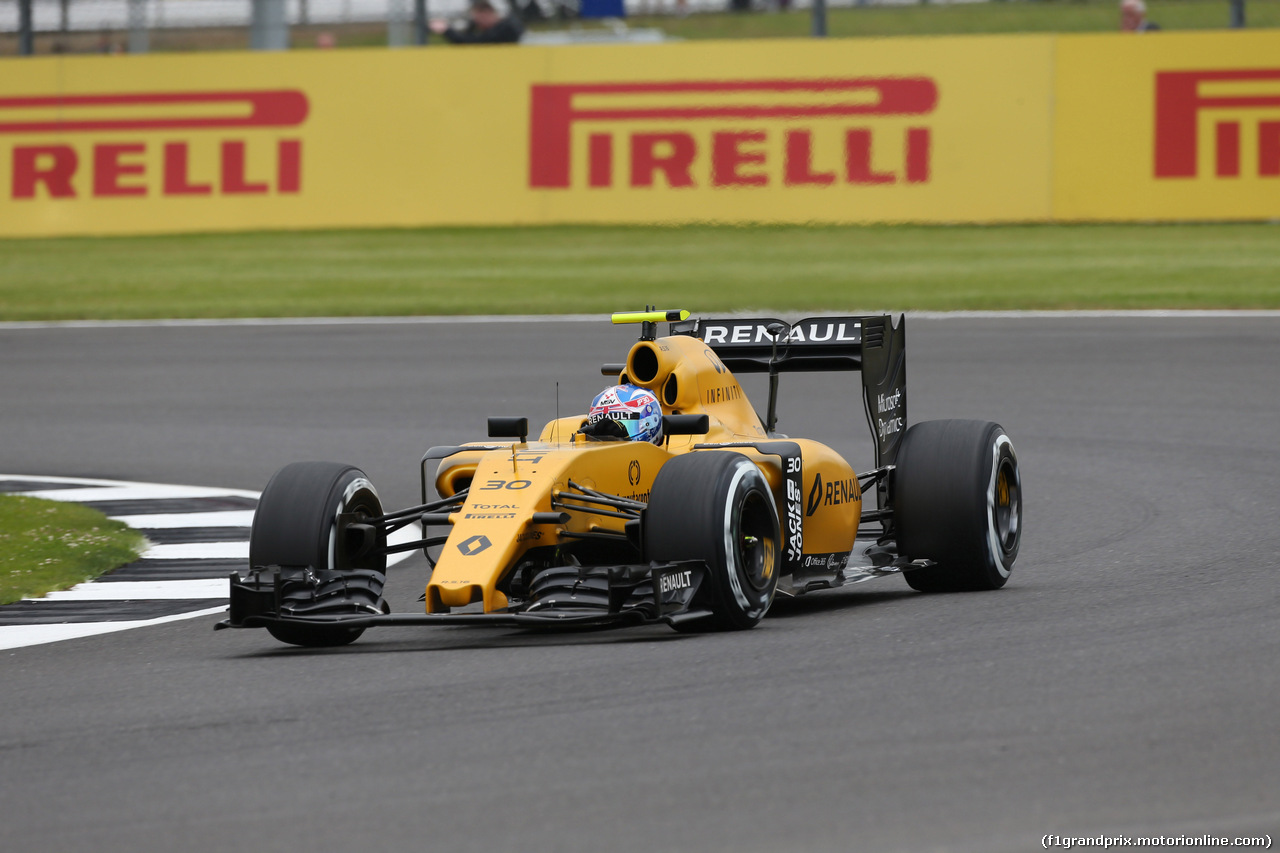 GP GRAN BRETAGNA, 08.07.2016 - Prove Libere 1, Jolyon Palmer (GBR) Renault Sport F1 Team RS16