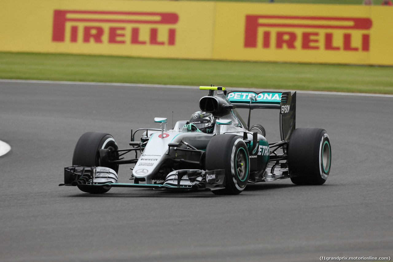 GP GRAN BRETAGNA, 08.07.2016 - Prove Libere 1, Nico Rosberg (GER) Mercedes AMG F1 W07 Hybrid