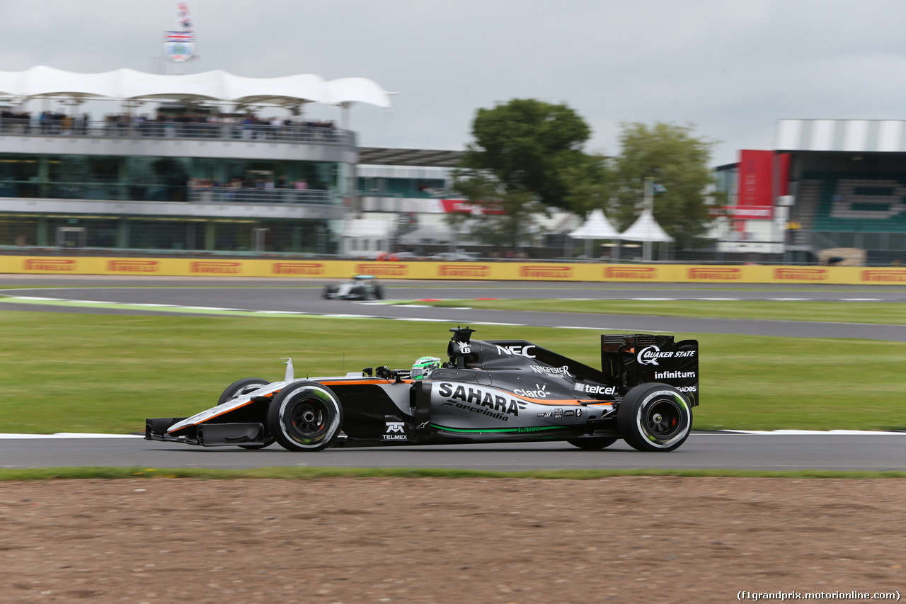 GP GRAN BRETAGNA, 08.07.2016 - Prove Libere 1, Nico Hulkenberg (GER) Sahara Force India F1 VJM09