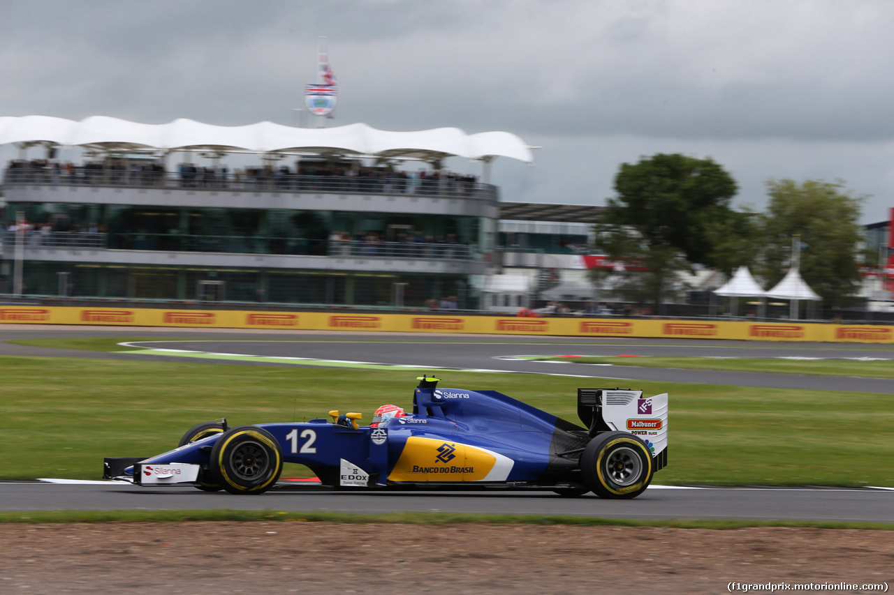 GP GRAN BRETAGNA, 08.07.2016 - Prove Libere 1, Felipe Nasr (BRA) Sauber C34