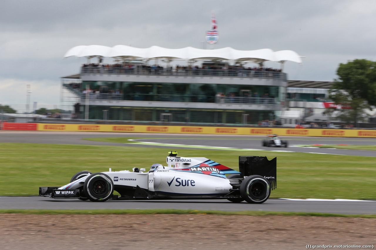 GP GRAN BRETAGNA, 08.07.2016 - Prove Libere 1, Valtteri Bottas (FIN) Williams FW38