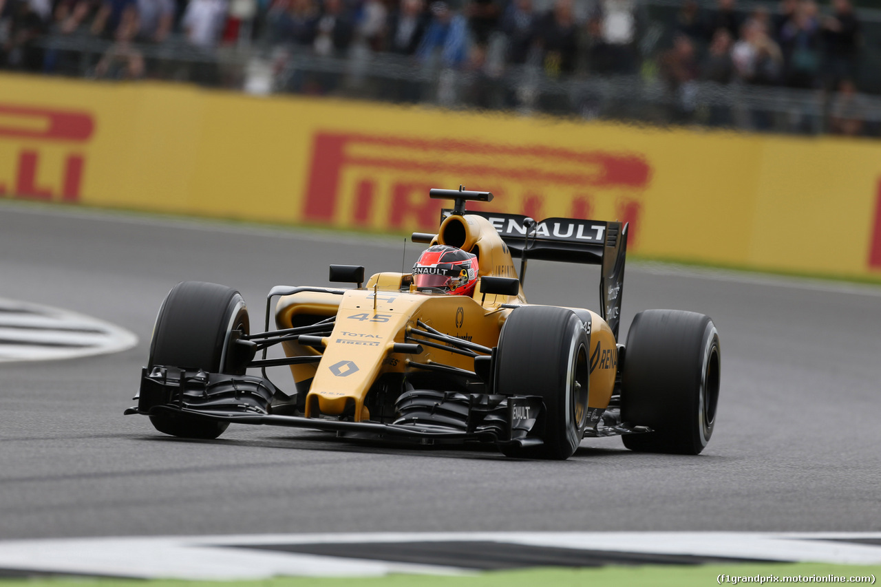 GP GRAN BRETAGNA, 08.07.2016 - Prove Libere 1, Esteban Ocon (FRA) Renault Sport Formula One Team Test Driver