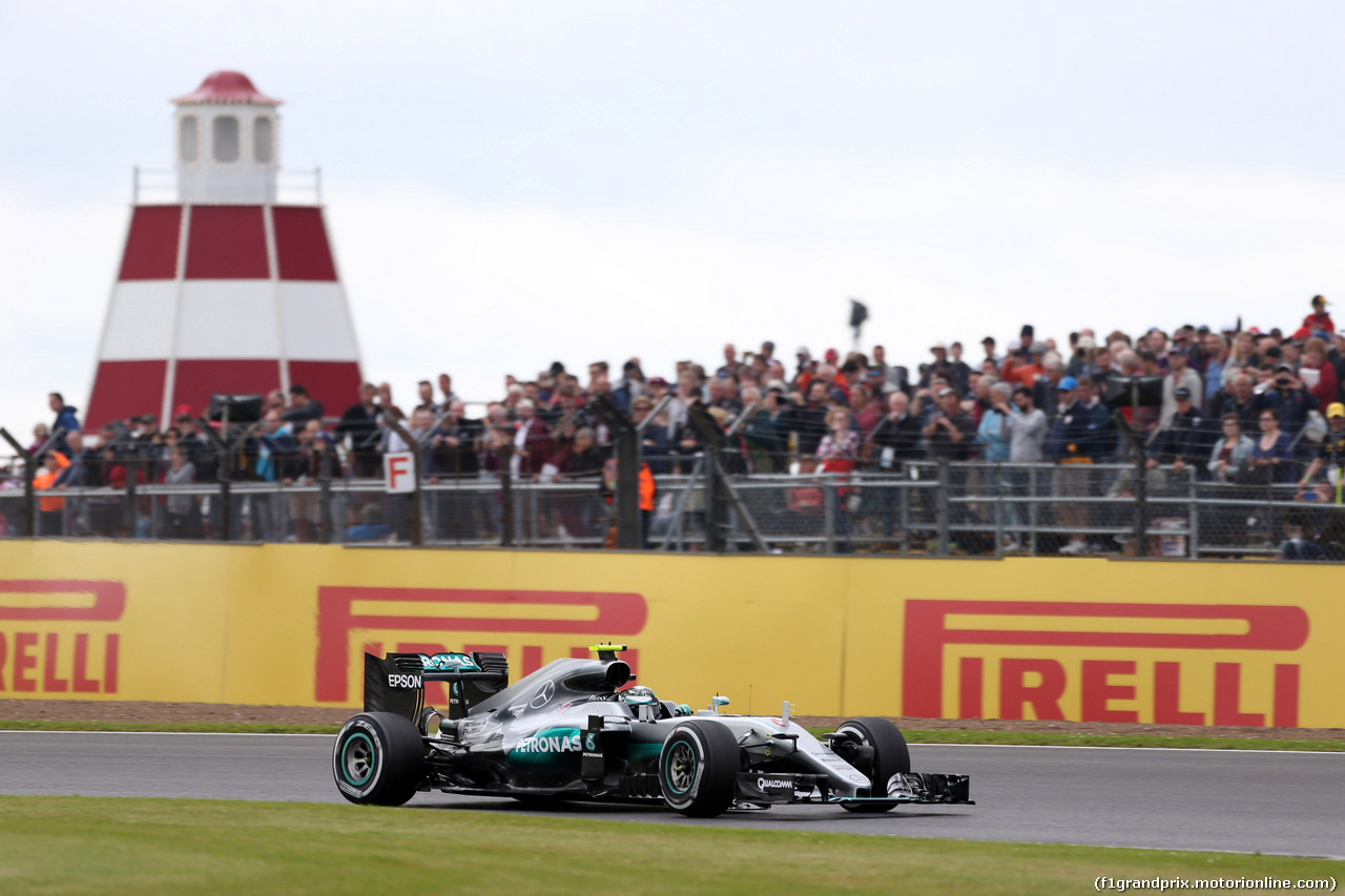 GP GRAN BRETAGNA, 08.07.2016 - Prove Libere 1, Nico Rosberg (GER) Mercedes AMG F1 W07 Hybrid