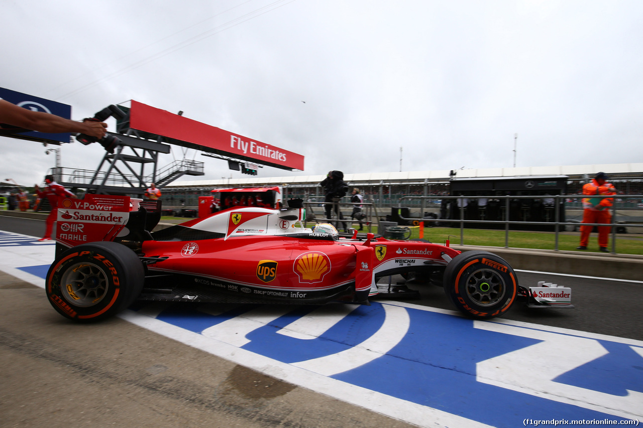 GP GRAN BRETAGNA, 08.07.2016 - Prove Libere 1, Sebastian Vettel (GER) Ferrari SF16-H