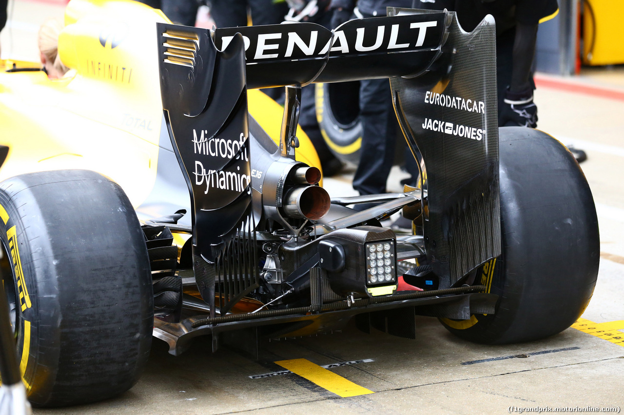 GP GRAN BRETAGNA, 08.07.2016 - Prove Libere 1, Renault Sport F1 Team RS16, detail