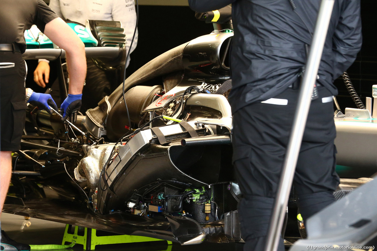 GP GRAN BRETAGNA, 08.07.2016 - Prove Libere 1, Mercedes AMG F1 W07 Hybrid, detail